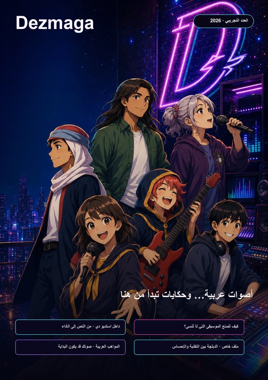 غلاف Dezmaga — العدد التجريبي